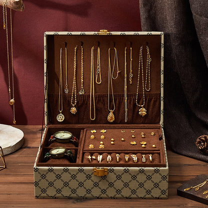 Classic Jewelry Box & Watch Organizer