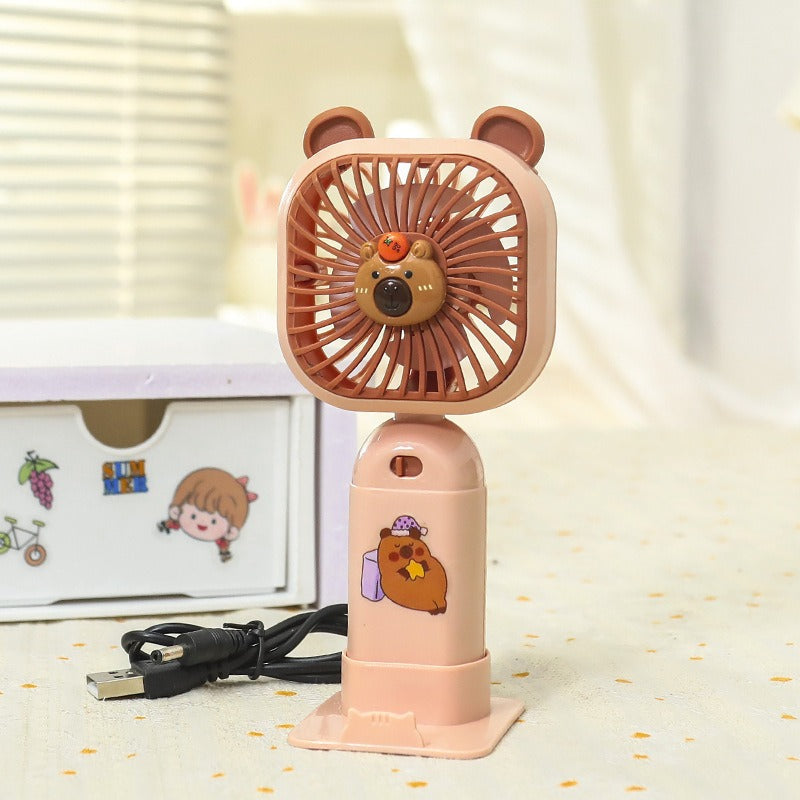 Rechargeable Mini Fan with Mobile Holder