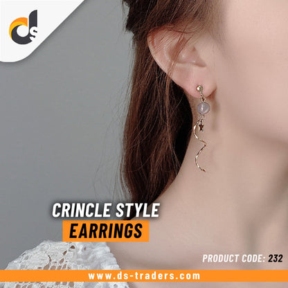 Step into the spotlight with our Crinkle Style Earrings,