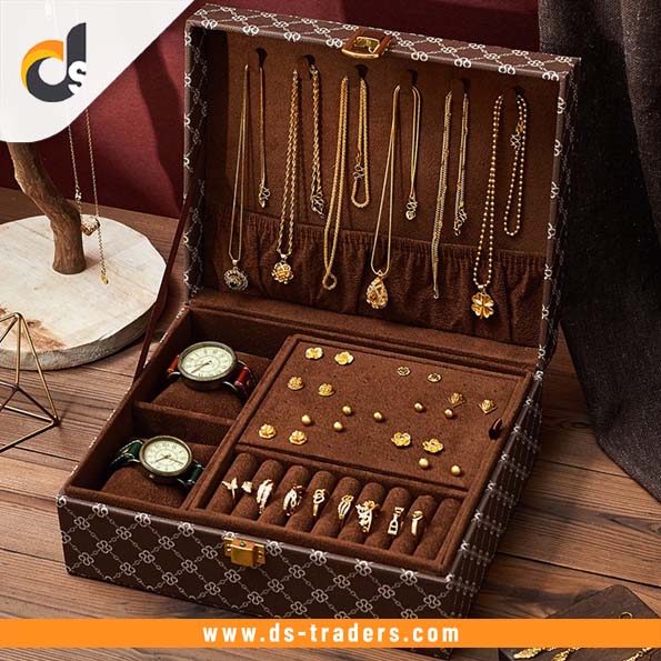 Classic Jewelry Box & Watch Organizer