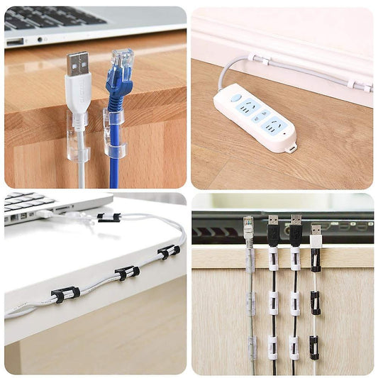 Self Adhesive Wire Organizer Cable Clip (Pack Of 16)Self Adhesive Wire