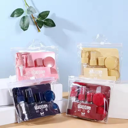 Travel Toiletry Bottle 6 Pcs Set Leakproof Refillable Kit
